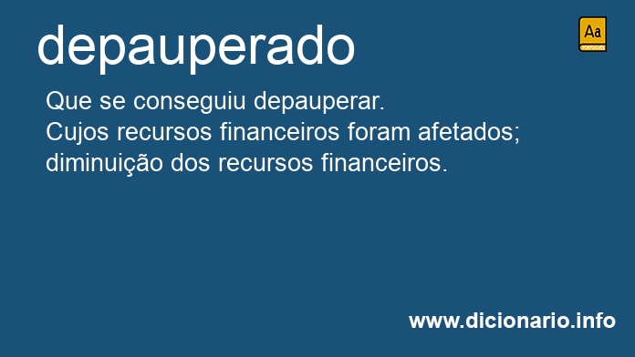 Significado de depauperada