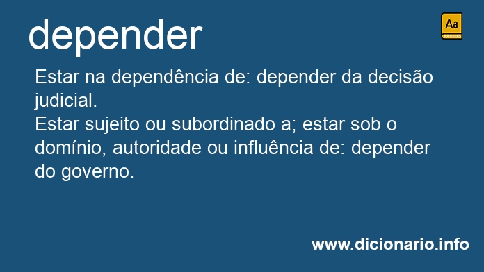 Significado de dependam