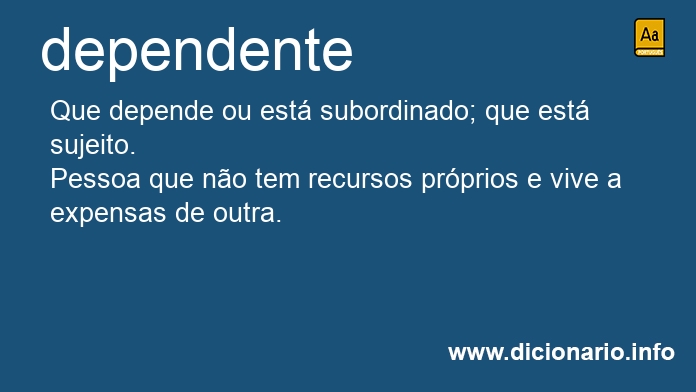 Significado de dependente