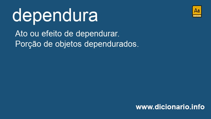 Significado de dependura