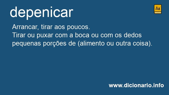 Significado de depenicam