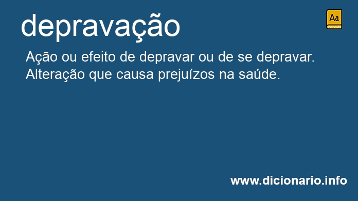 Significado de depravao