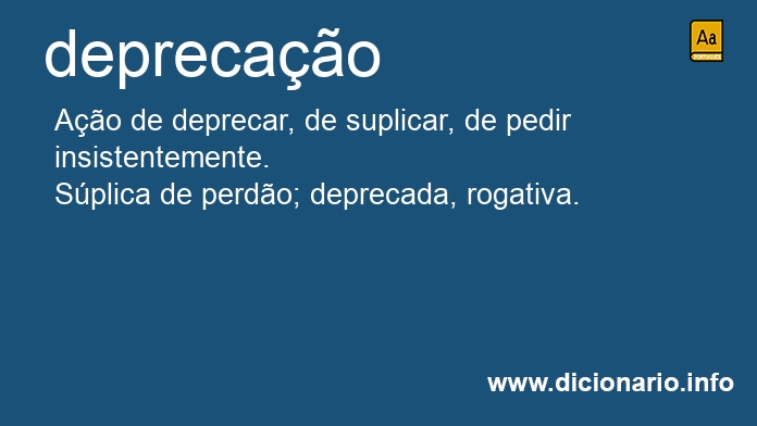 Significado de deprecaes