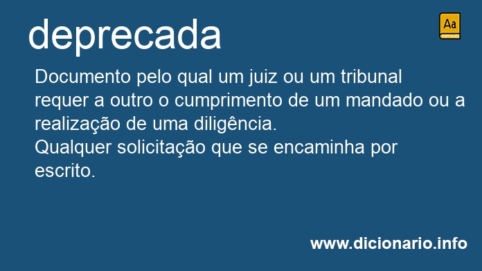 Significado de deprecadas