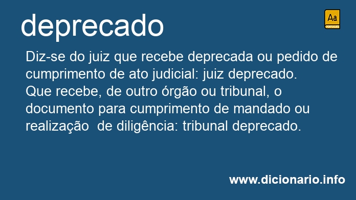 Significado de deprecado