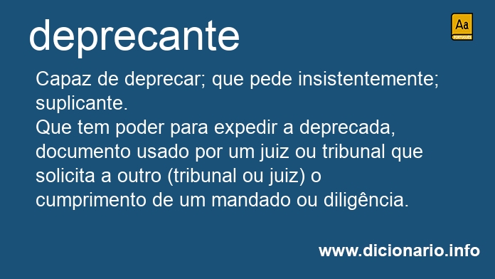 Significado de deprecante