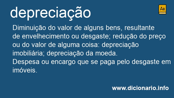 Significado de depreciao