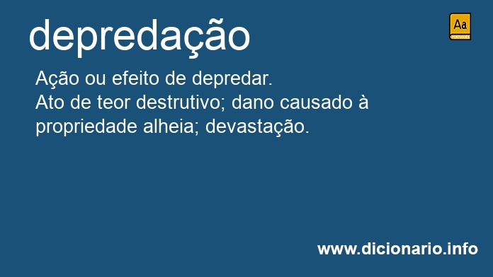 Significado de depredao