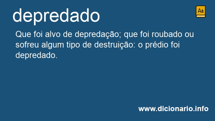 Significado de depredado