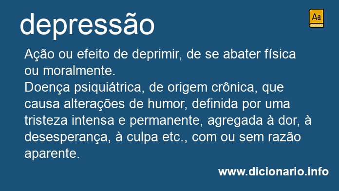 Significado de depresso