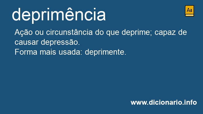 Significado de deprimncia