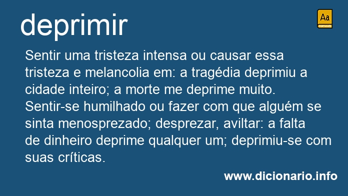 Significado de deprimia