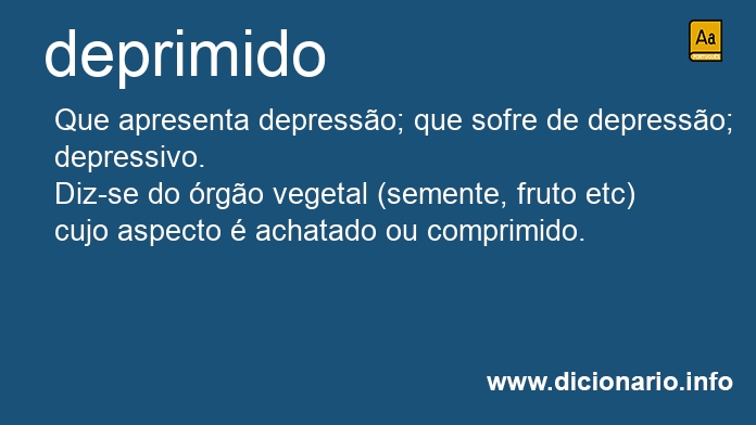 Significado de deprimido