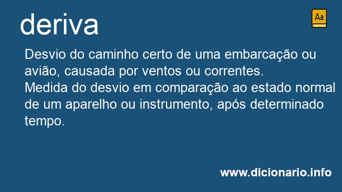 Significado de deriva