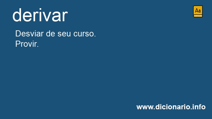 Significado de derivar