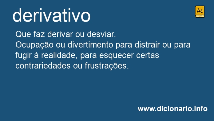 Significado de derivativo