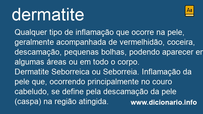 Significado de dermatite