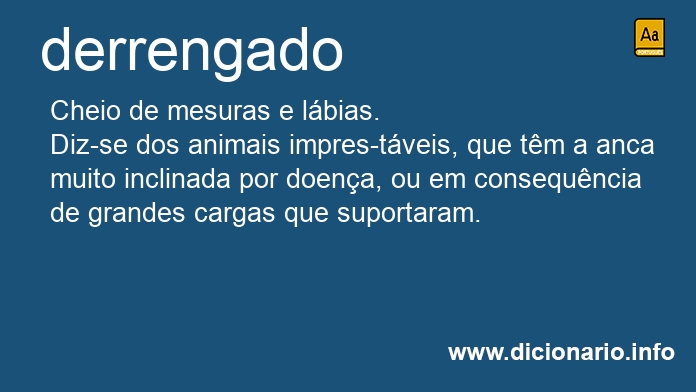 Significado de derrengado