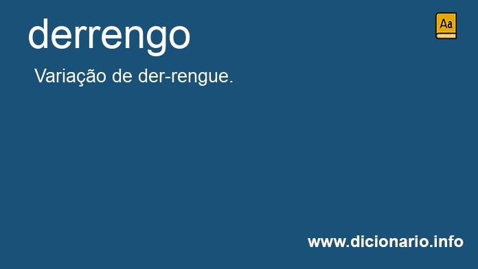 Significado de derrengo