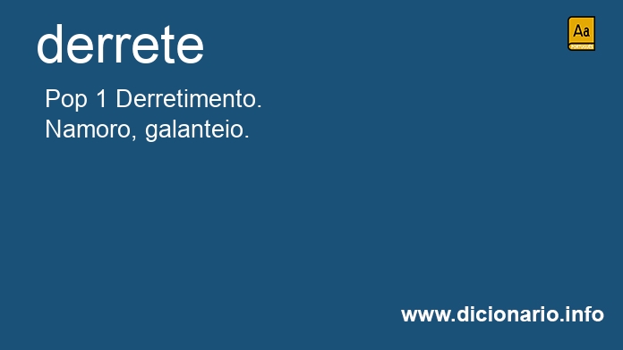 Significado de derrete