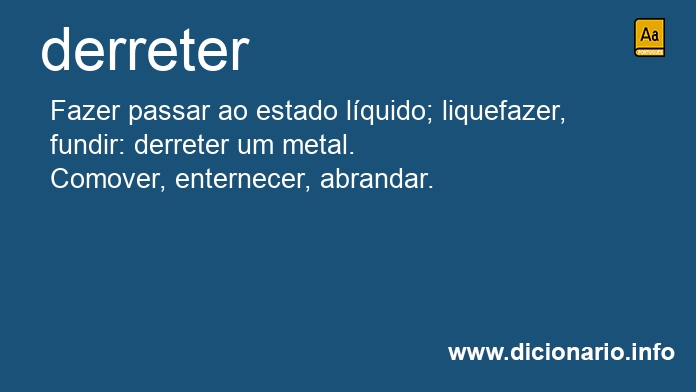 Significado de derretera