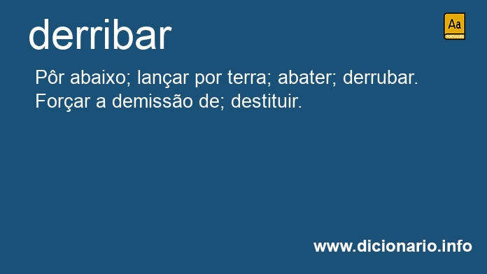 Significado de derriba