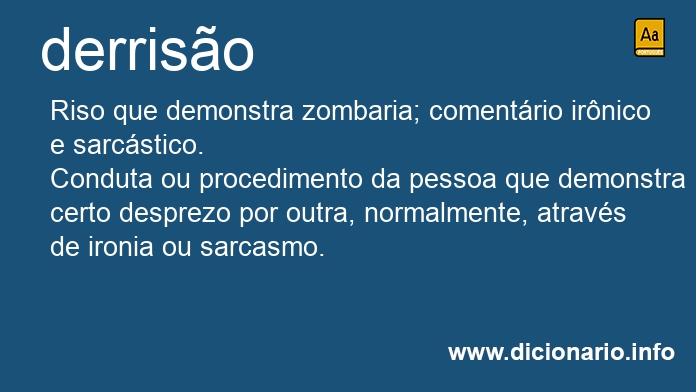 Significado de derriso