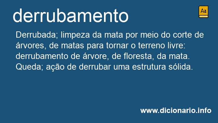 Significado de derrubamento