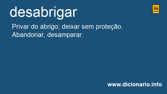 Significado de desabrigveis