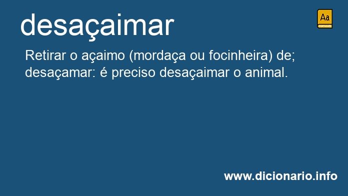 Significado de desaaimam