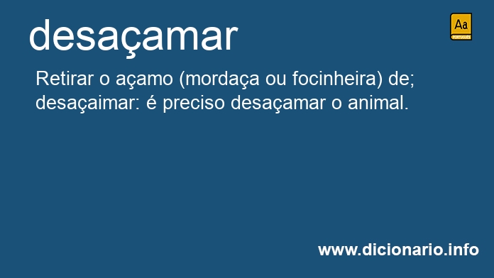 Significado de desaamo