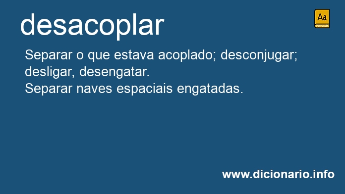 Significado de desacoplar