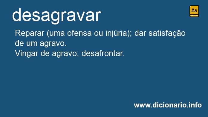 Significado de desagravara