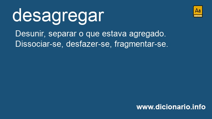 Significado de desagregar