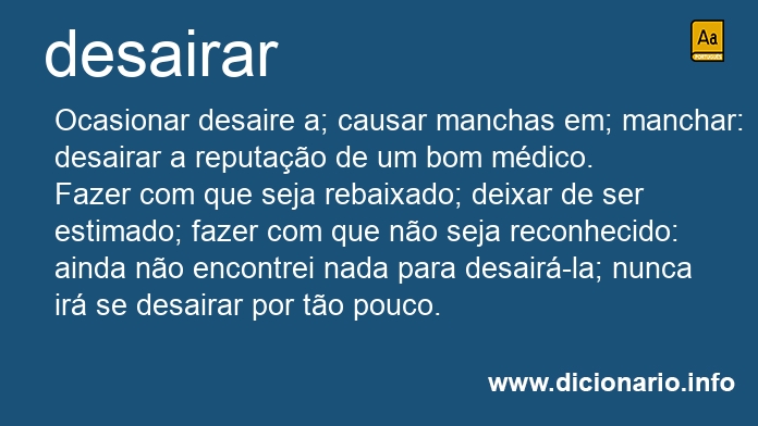 Significado de desairado