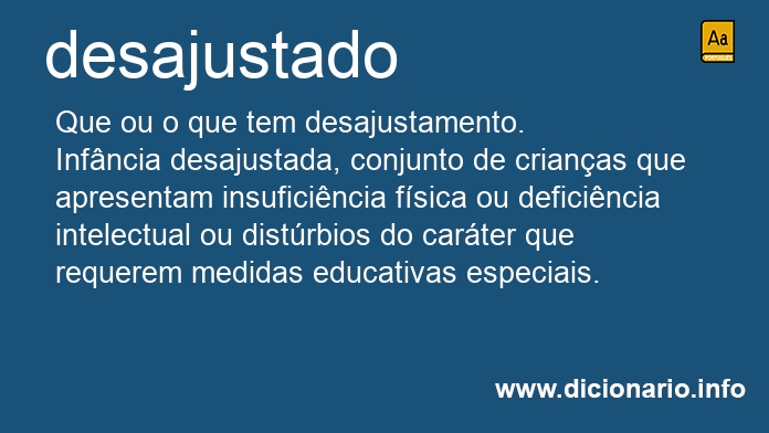 Significado de desajustado