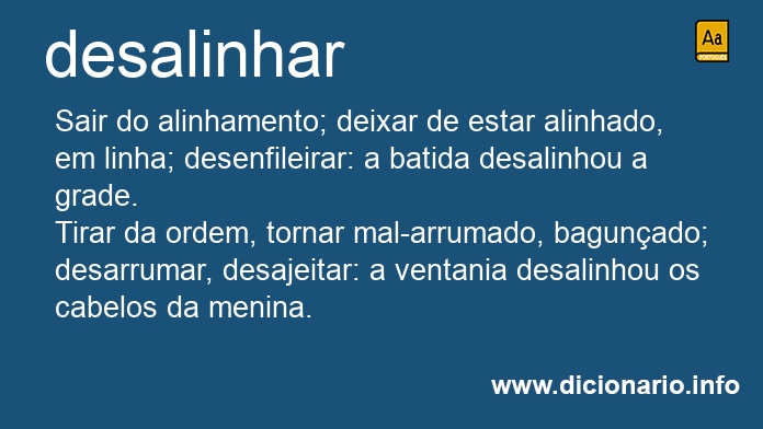 Significado de desalinhamos