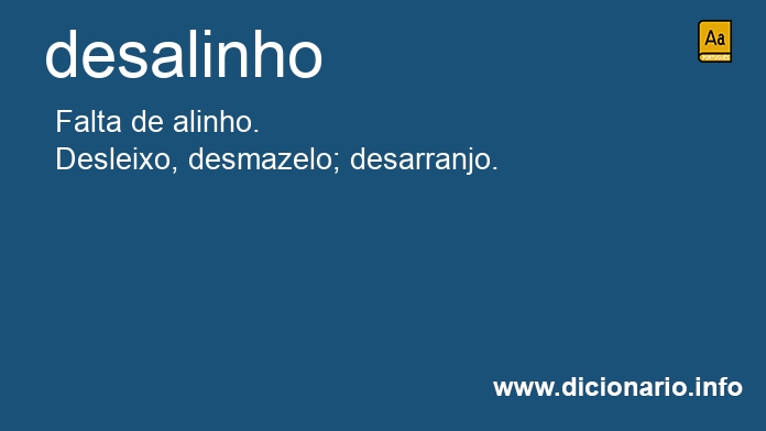 Significado de desalinhos