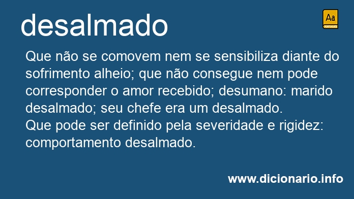 Significado de desalmada