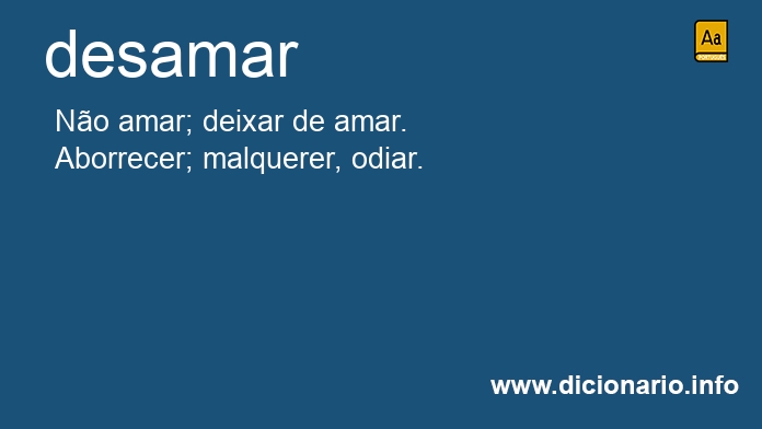 Significado de desamaram