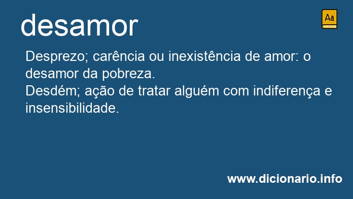 Significado de desamor