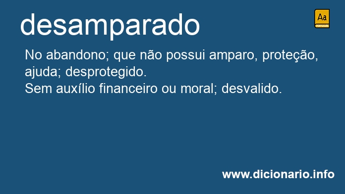 Significado de desamparada