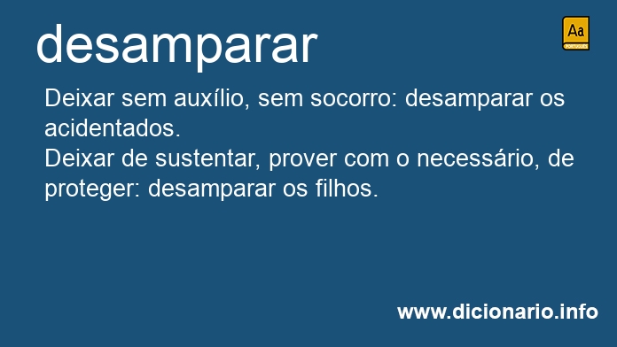 Significado de desampararei