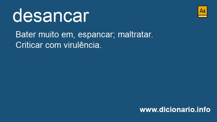 Significado de desancaram