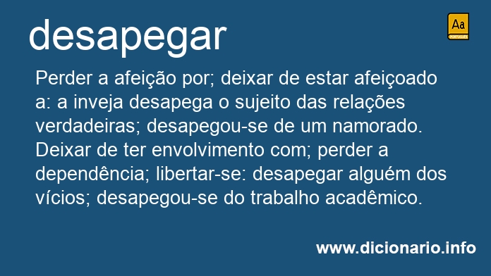 Significado de desapega