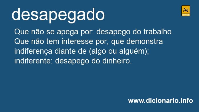 Significado de desapegado