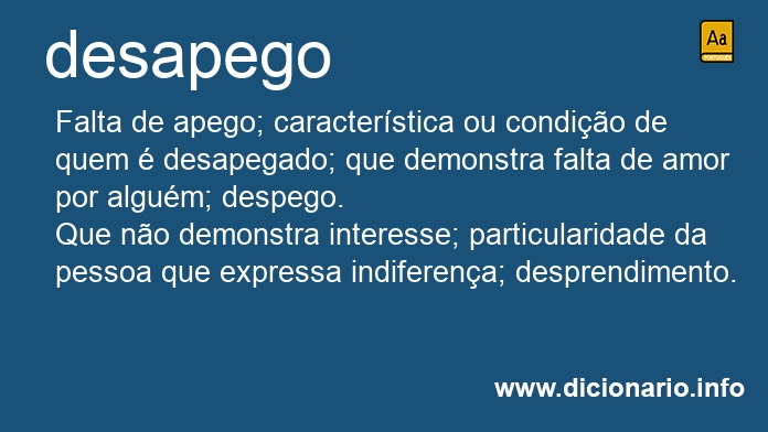 Significado de desapegos