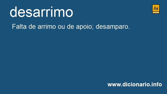 Significado de desarrimo