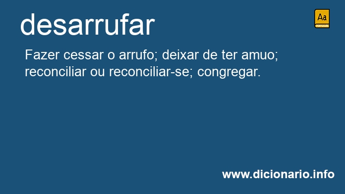 Significado de desarrufou