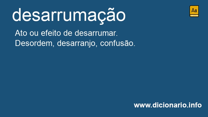 Significado de desarrumao